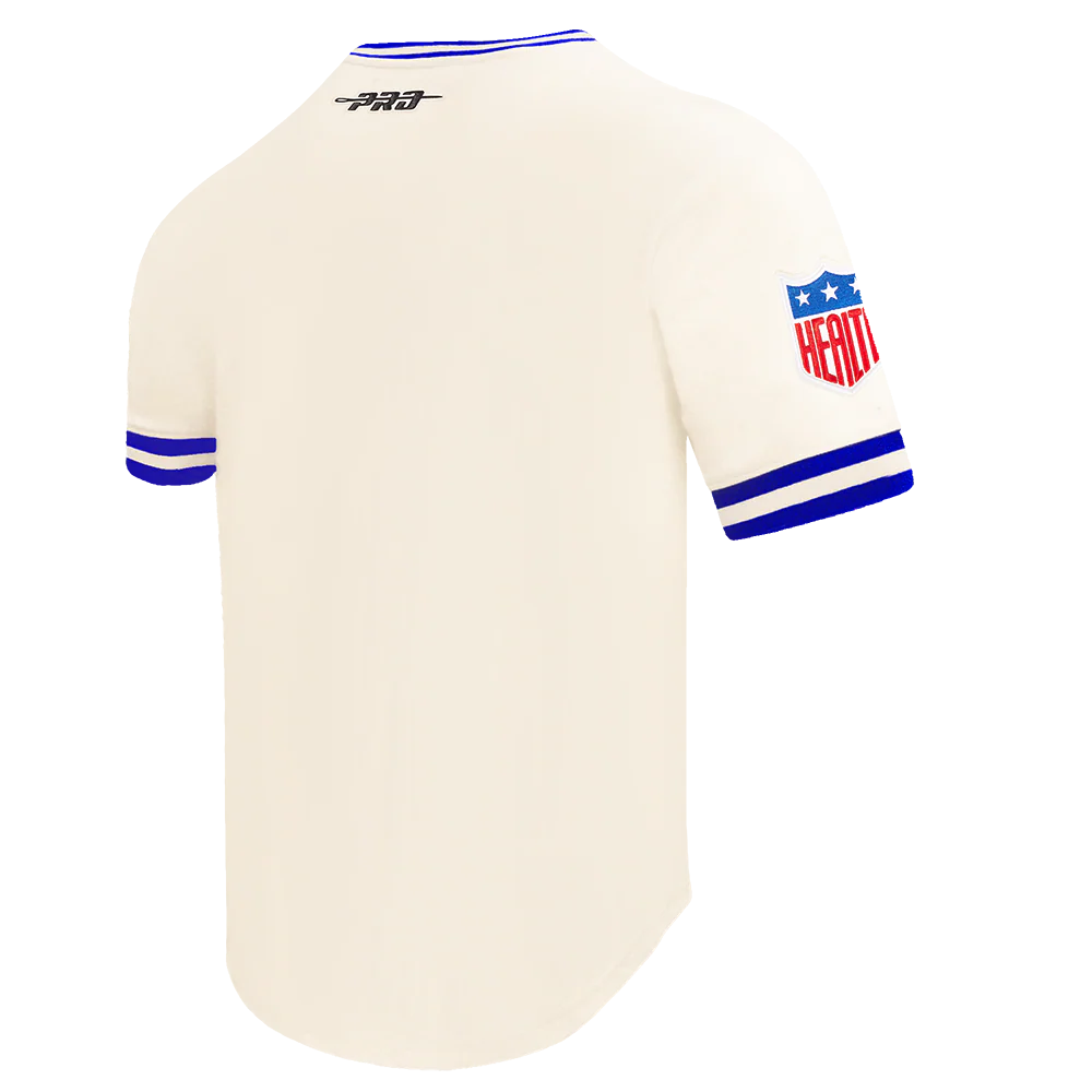 MLB BROOKLYN DODGERS RETRO CLASSICS MEN'S DK TOP (EGGSHELL/ROYAL BLUE) - Image 4