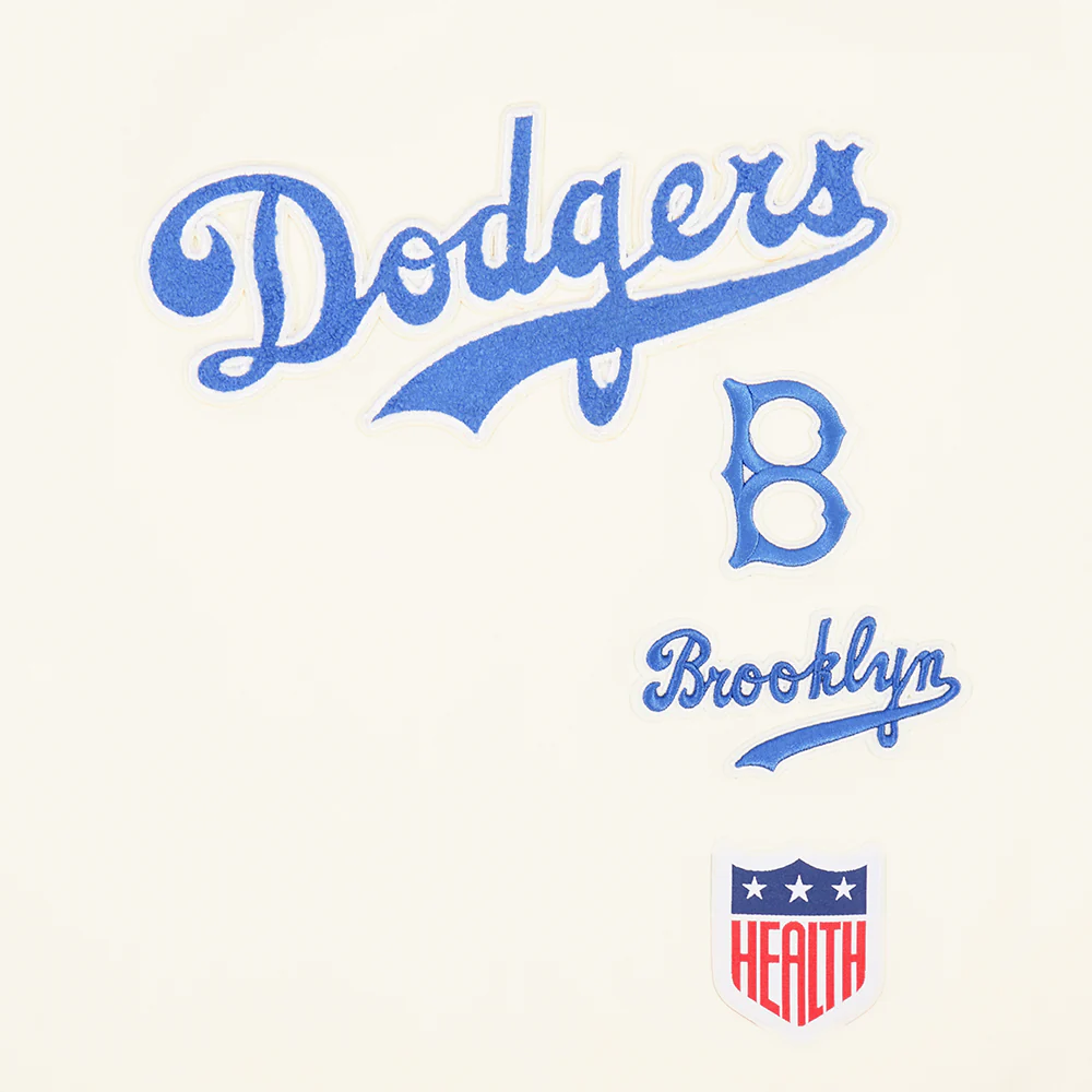 MLB BROOKLYN DODGERS RETRO CLASSICS WOMEN'S S/S BOXY TOP (EGGSHELL) - Image 5