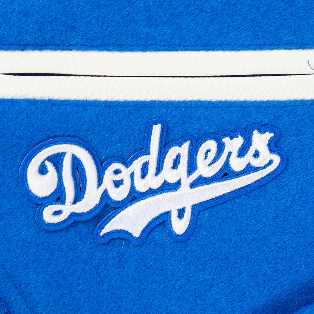 MLB BROOKLYN DODGERS RETRO CLASSIC LITTLE BOYS RIB WOOL VARSITY JACKET (ROYAL BLUE/WHITE) - Image 7