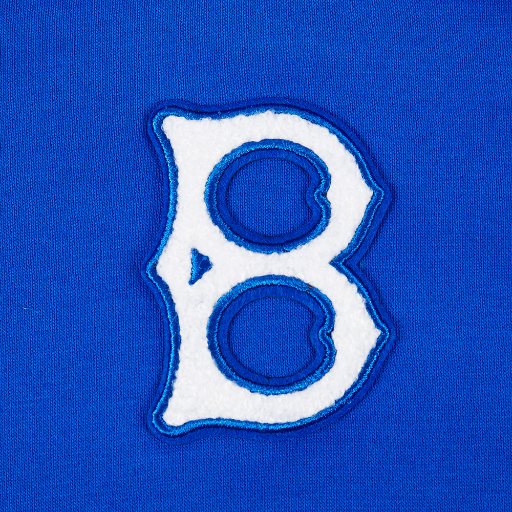 MLB BROOKLYN DODGERS RETRO CLASSIC TODDLER GIRLS RIB FLEECE CREWNECK (ROYAL BLUE) - Image 6