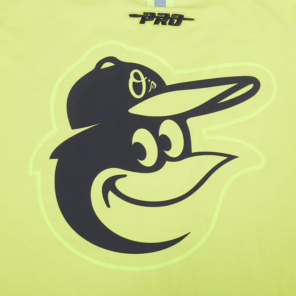 MLB BALTIMORE ORIOLES UNDER THE LIGHTS MEN'S SINGLE JERSEY TEE (HIGHLIGHTER YELLOW) - Image 11