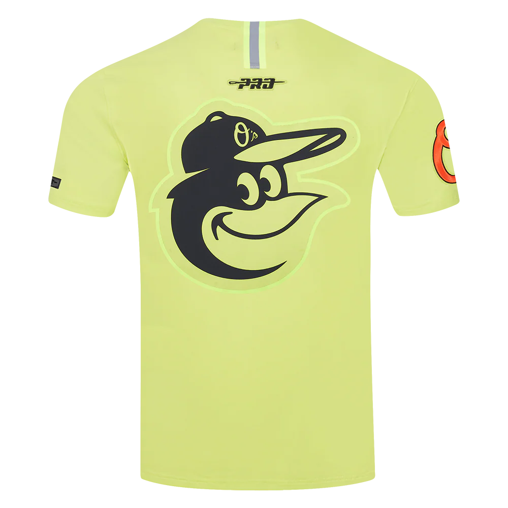MLB BALTIMORE ORIOLES UNDER THE LIGHTS MEN'S SINGLE JERSEY TEE (HIGHLIGHTER YELLOW) - Image 7