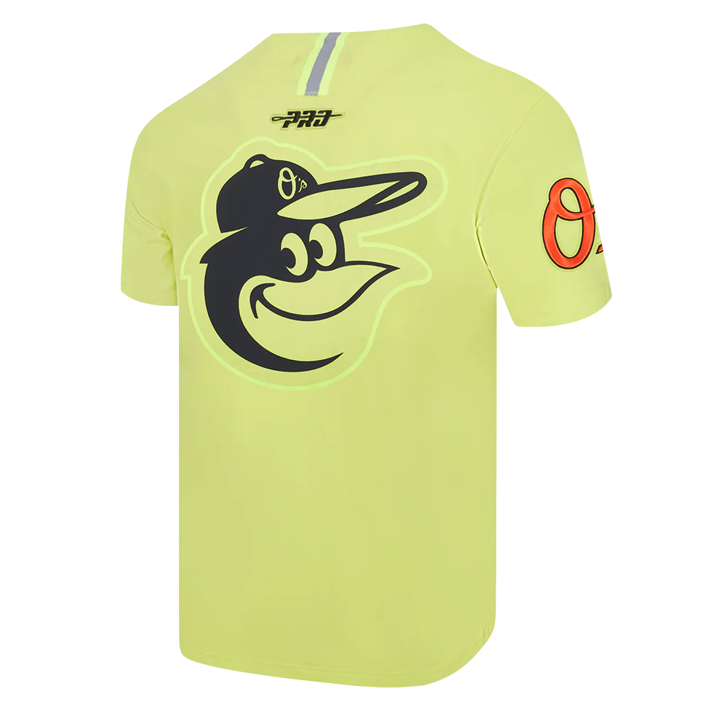 MLB BALTIMORE ORIOLES UNDER THE LIGHTS MEN'S SINGLE JERSEY TEE (HIGHLIGHTER YELLOW) - Image 8