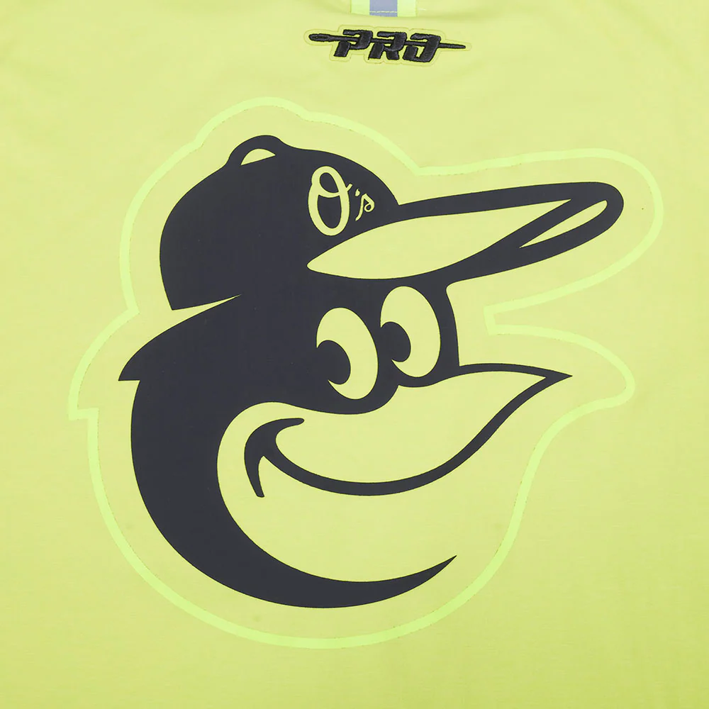 MLB BALTIMORE ORIOLES UNDER THE LIGHTS MEN'S SINGLE JERSEY TEE (HIGHLIGHTER YELLOW) - Image 9