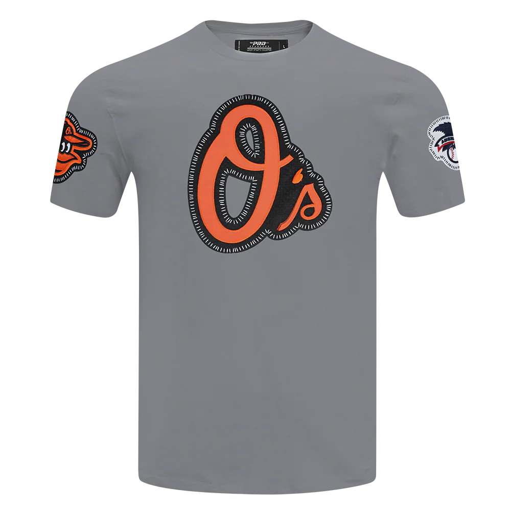 MLB BALTIMORE ORIOLES DIY PICK STITCH MEN'S SINGLE JERSEY TOP (GRAY) - Image 3
