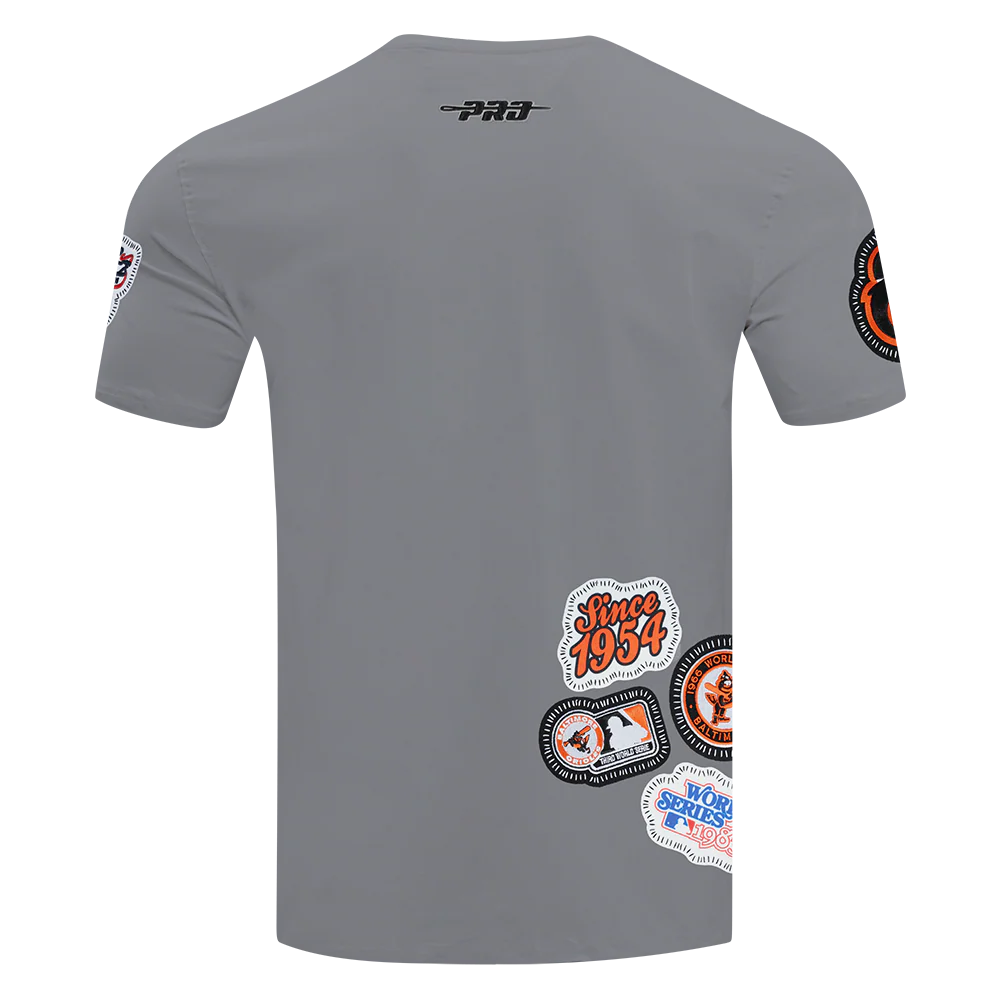 MLB BALTIMORE ORIOLES DIY PICK STITCH MEN'S SINGLE JERSEY TOP (GRAY) - Image 7