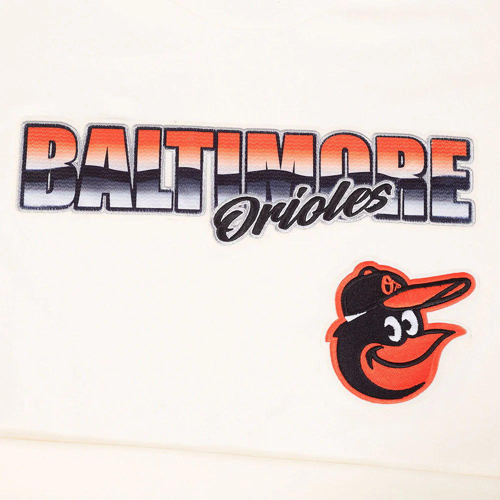 MLB BALTIMORE ORIOLES CHROME MEN'S CJ DROP SHOULDER TEE (EGGSHELL) - Image 5