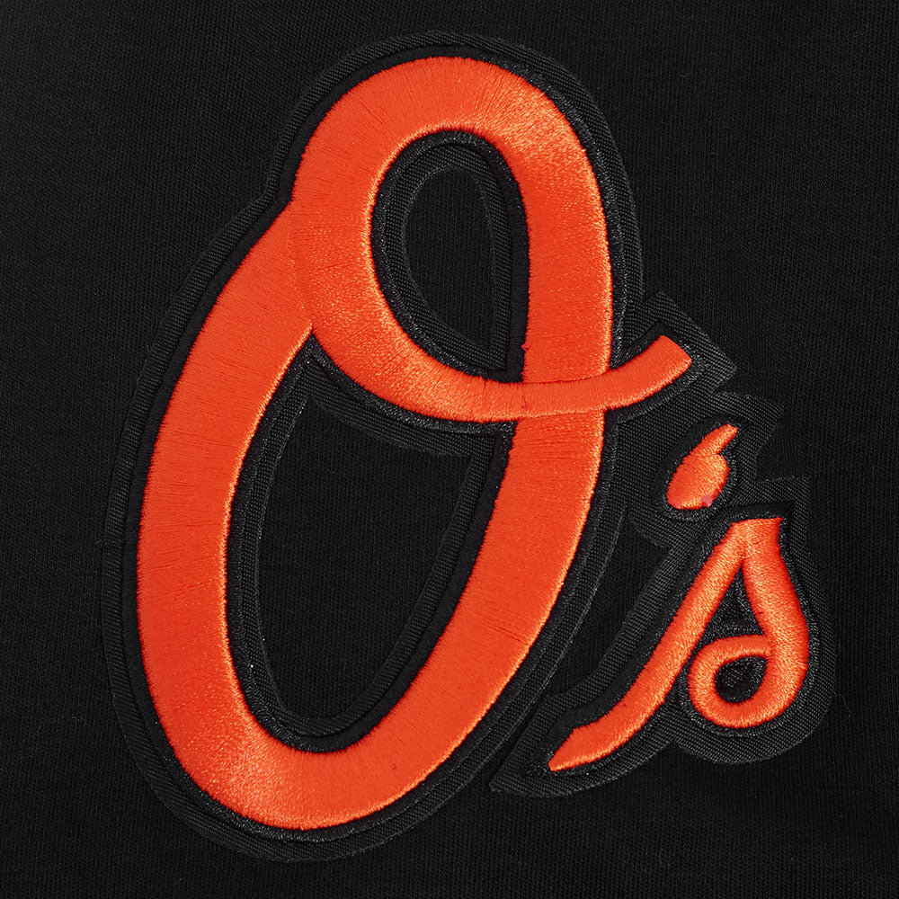 MLB BALTIMORE ORIOLES ADLEY RUTSCHMAN #35 CLASSIC MEN'S SHORT SLEEVE PULLOVER HOODIE (BLACK) - Image 6