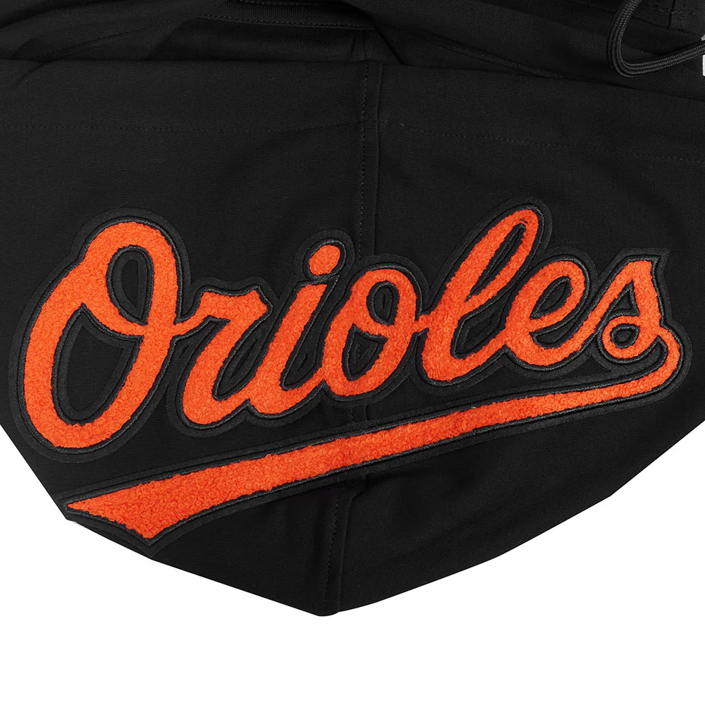 MLB BALTIMORE ORIOLES ADLEY RUTSCHMAN #35 CLASSIC MEN'S SHORT SLEEVE PULLOVER HOODIE (BLACK) - Image 8