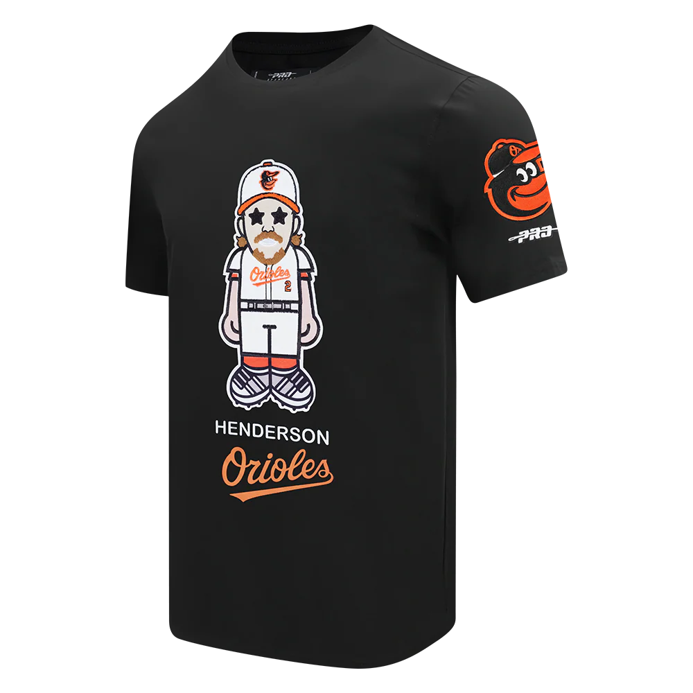MLB BALTIMORE ORIOLES GUNNAR HENDERSON #2 AVATAR SINGLE JERSEY MEN'S TOP (BLACK) - Image 2