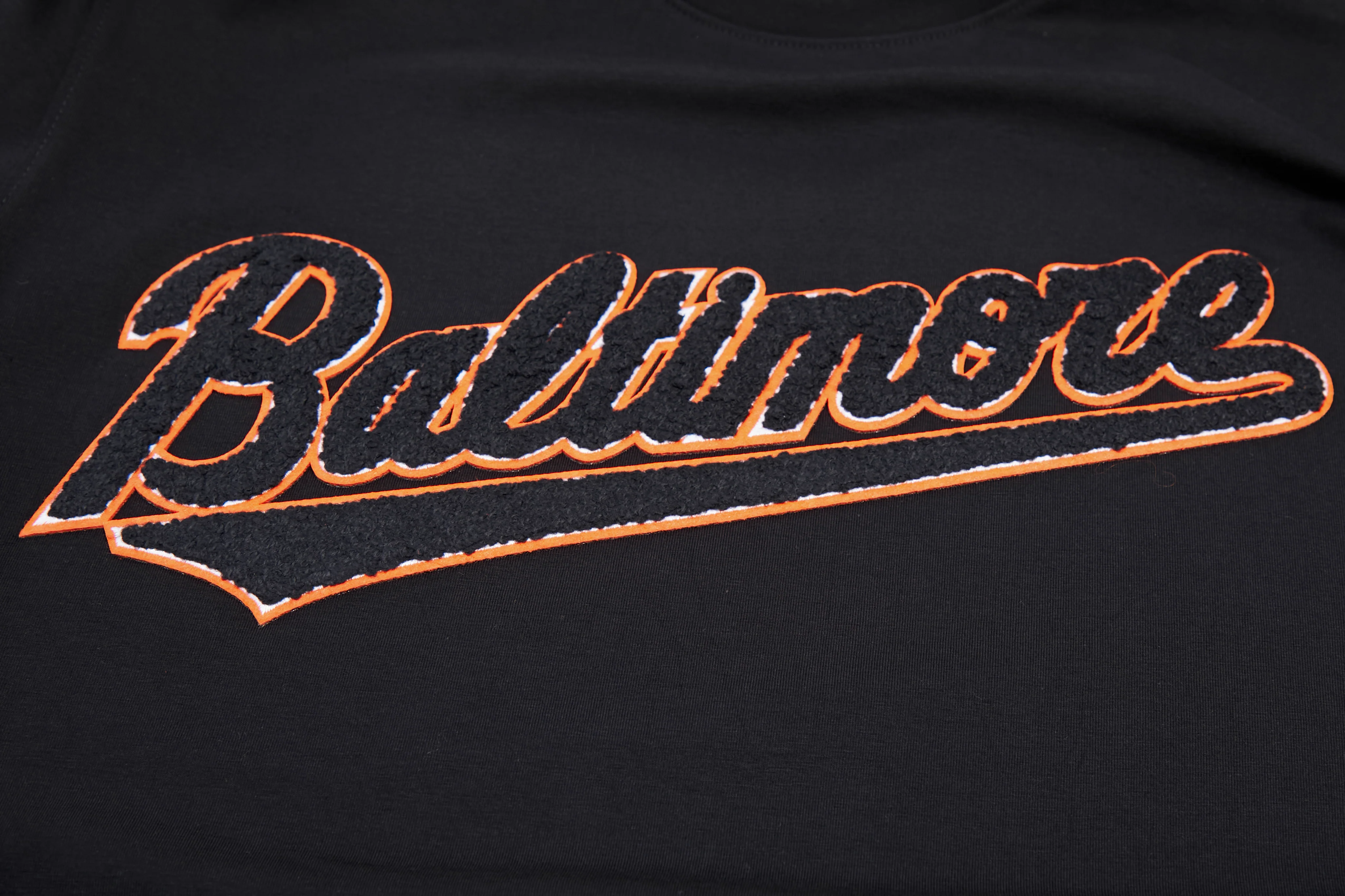 MLB BALTIMORE ORIOLES CLASSIC CHENILLE MEN'S TOP (BLACK) - Image 5