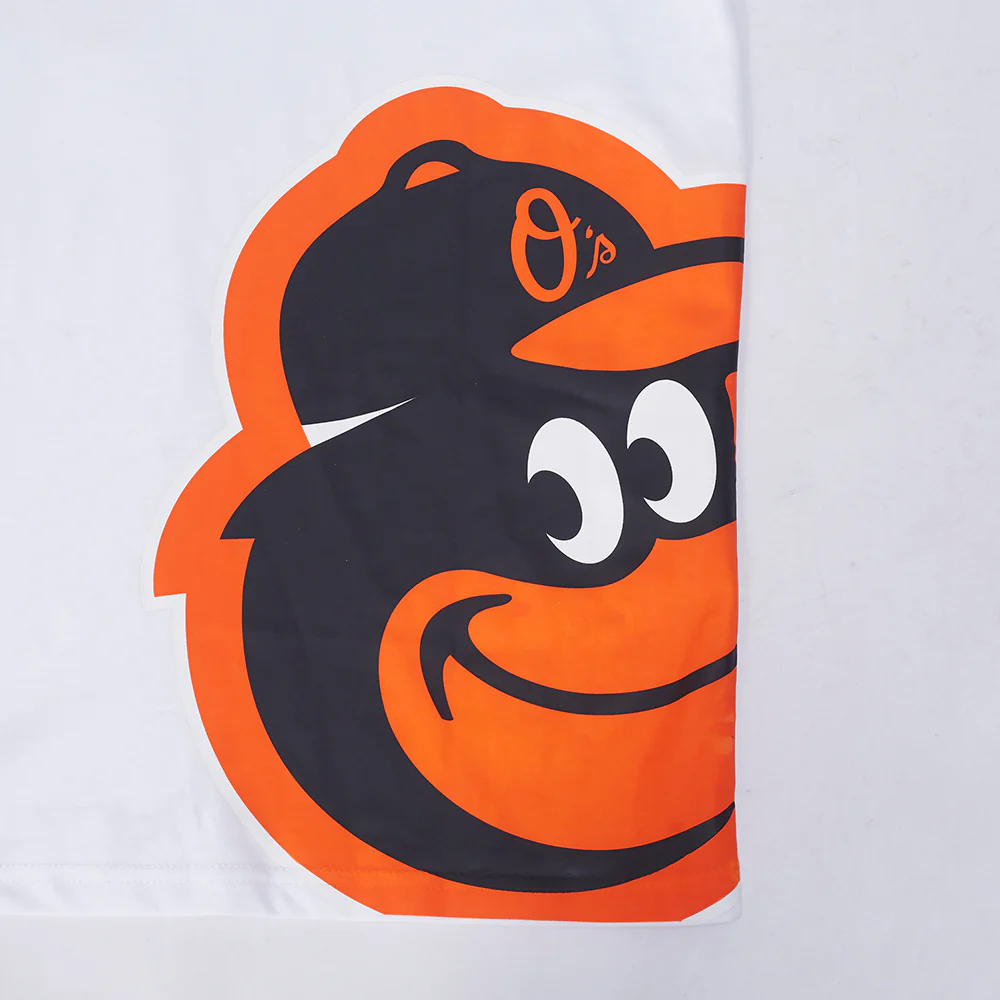 MLB BALTIMORE ORIOLES LIVING LARGE MEN'S CJ DROP SHOULDER TOP (WHITE) - Image 7