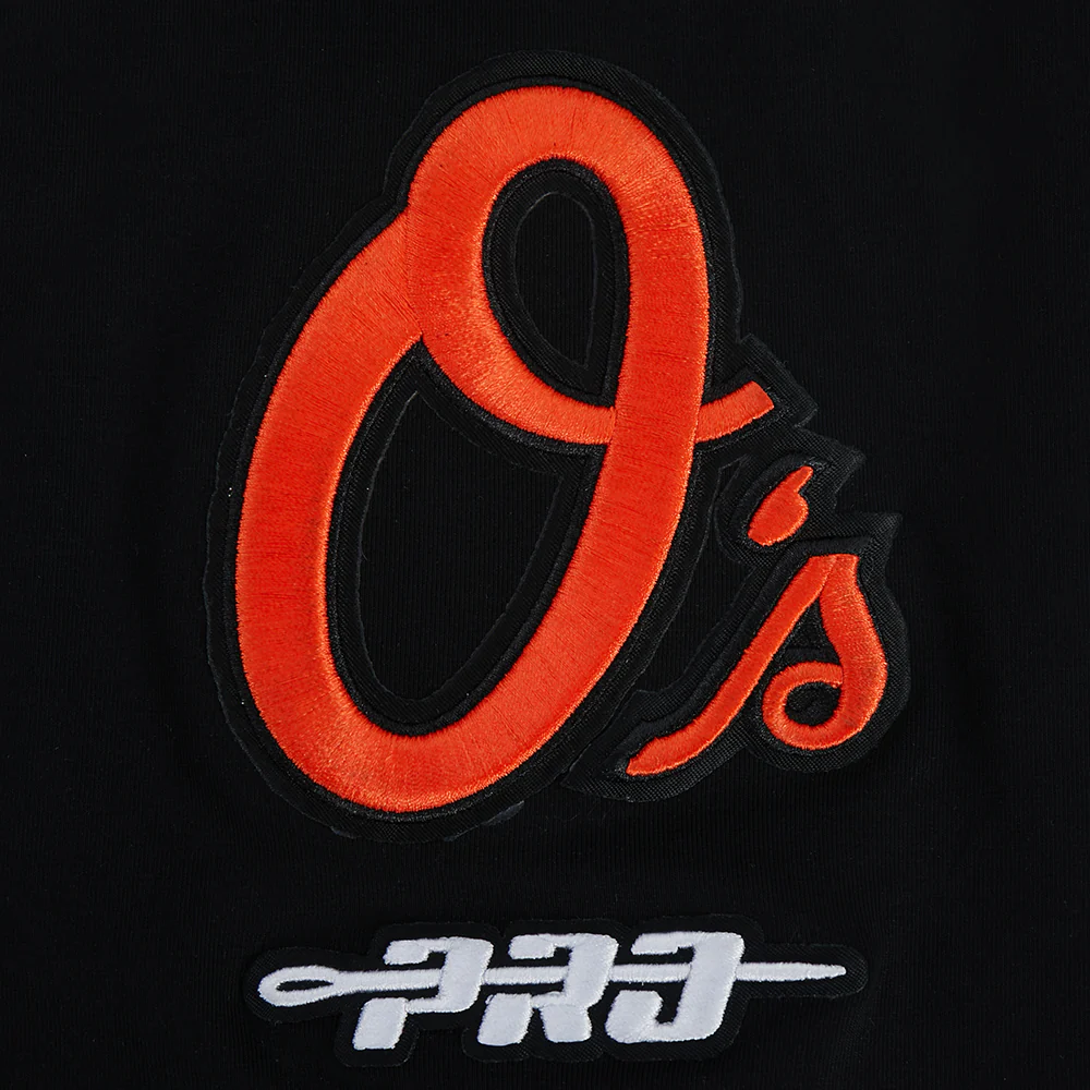 MLB BALTIMORE ORIOLES LETTERMAN MEN'S S/S TEE (BLACK) - Image 6