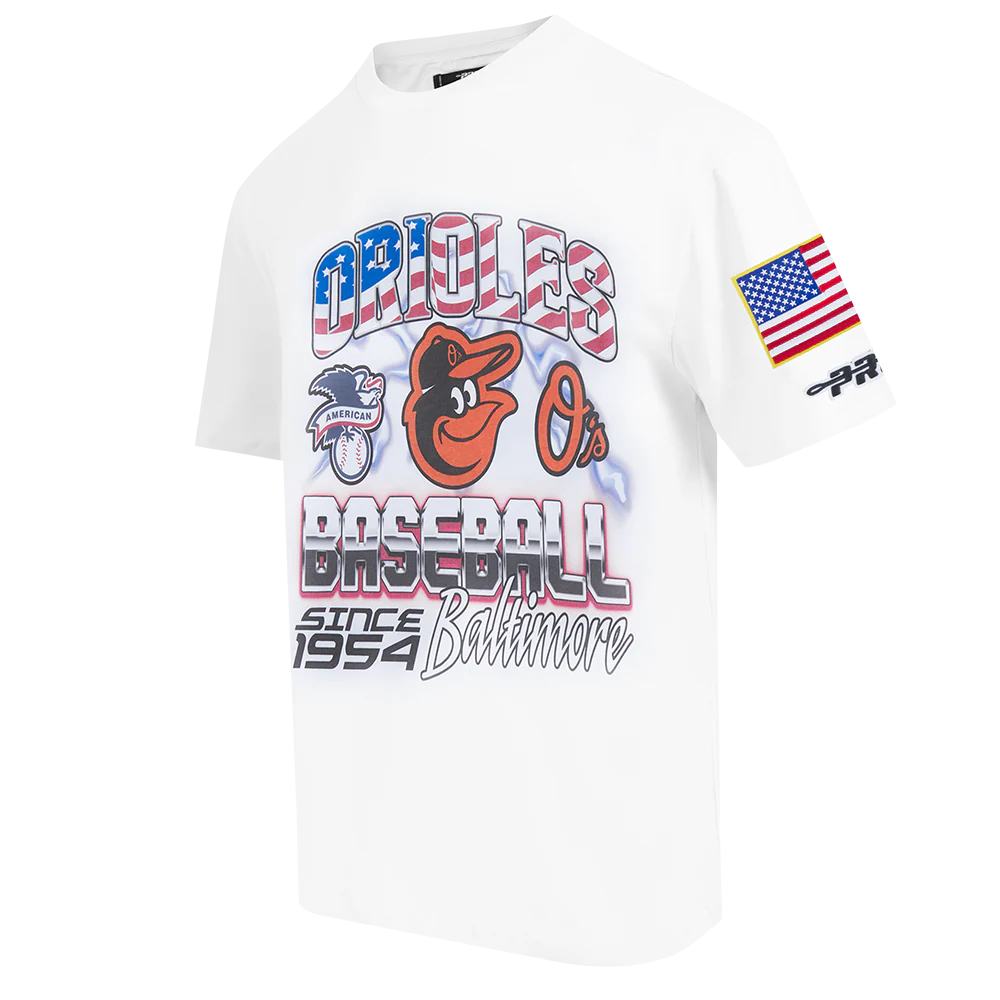 MLB BALTIMORE ORIOLES VICTORY MEN'S S/S TEE (WHITE) - Image 3