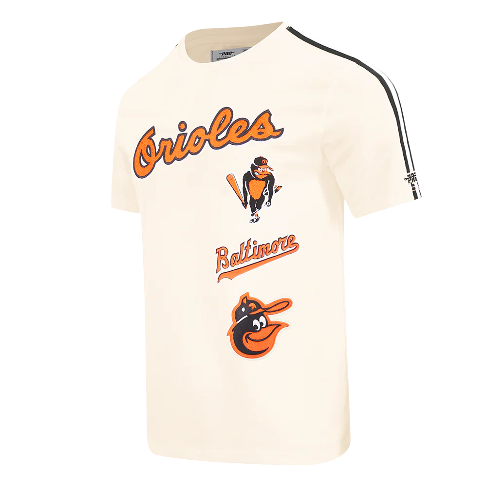 MLB BALTIMORE ORIOLES RETRO CLASSICS MEN'S SJ TAPING TOP (EGGSHELL/ BLACK) - Image 4