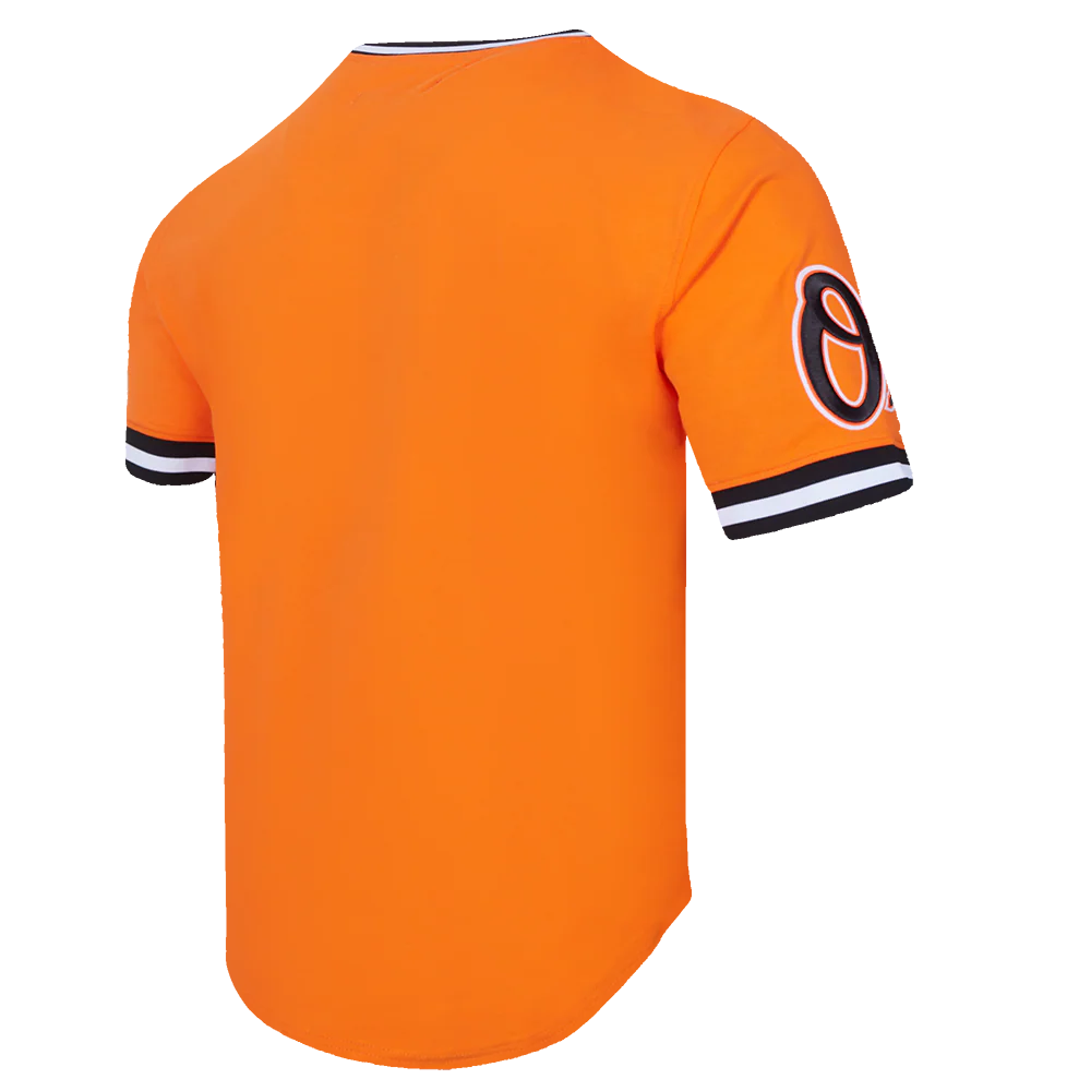 MLB BALTIMORE ORIOLES CLASSIC CHENILLE MEN'S DOUBLE KNIT TOP (ORANGE) - Image 4