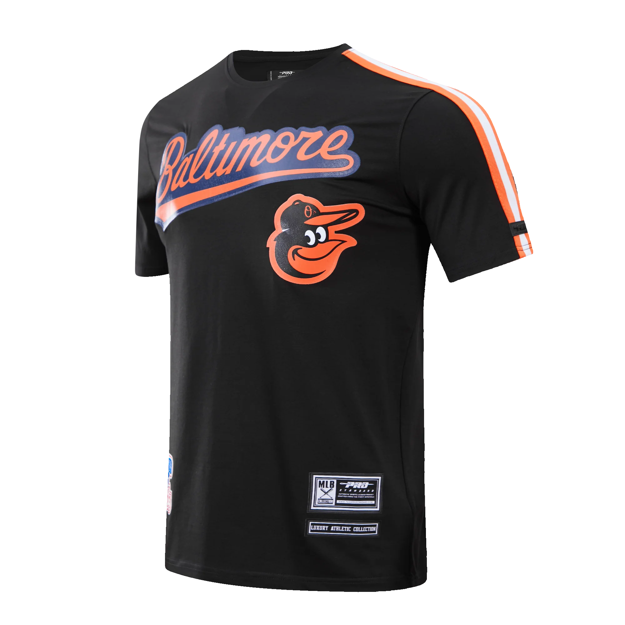 MLB BALTIMORE ORIOLES MESH MEN'S TAPING TEE (BLACK) - Image 3
