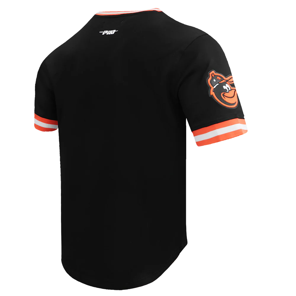 MLB BALTIMORE ORIOLES RETRO CLASSIC MEN'S TOP (BLACK/ORANGE) - Image 3