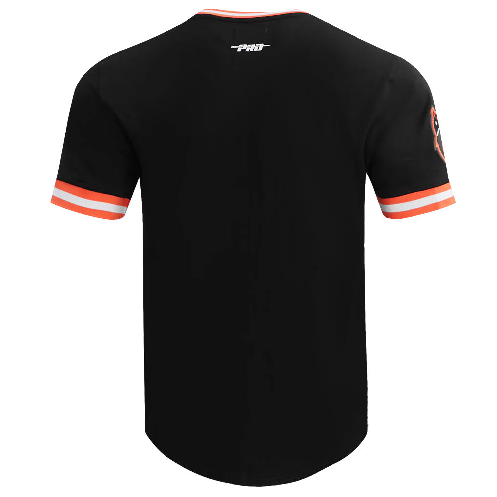 MLB BALTIMORE ORIOLES RETRO CLASSIC MEN'S TOP (BLACK/ORANGE) - Image 4