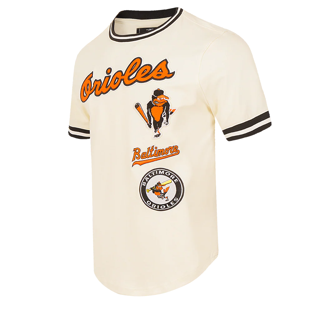 MLB BALTIMORE ORIOLES RETRO CLASSIC MEN'S TOP (EGGSHELL/ BLACK) - Image 2