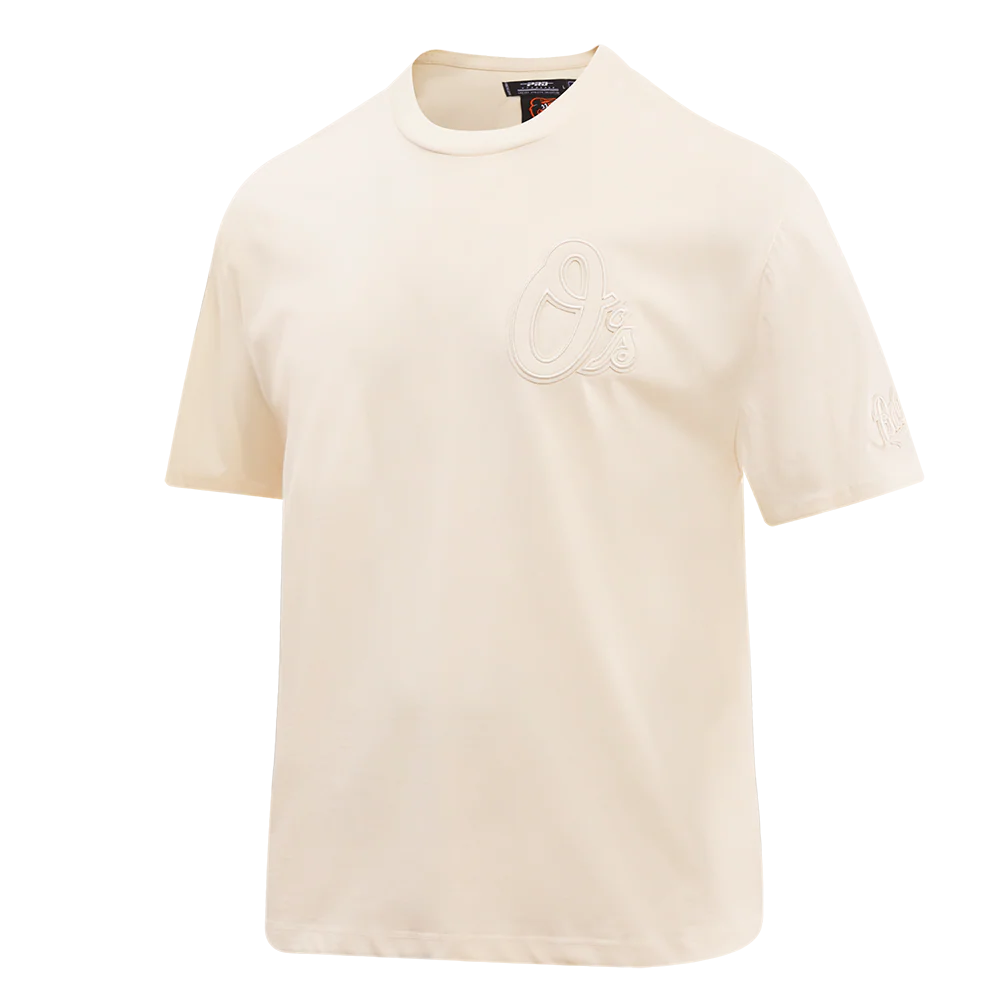 MLB BALTIMORE ORIOLES NEUTRAL MEN'S DROP SHOULDER TOP (EGGSHELL) - Image 2
