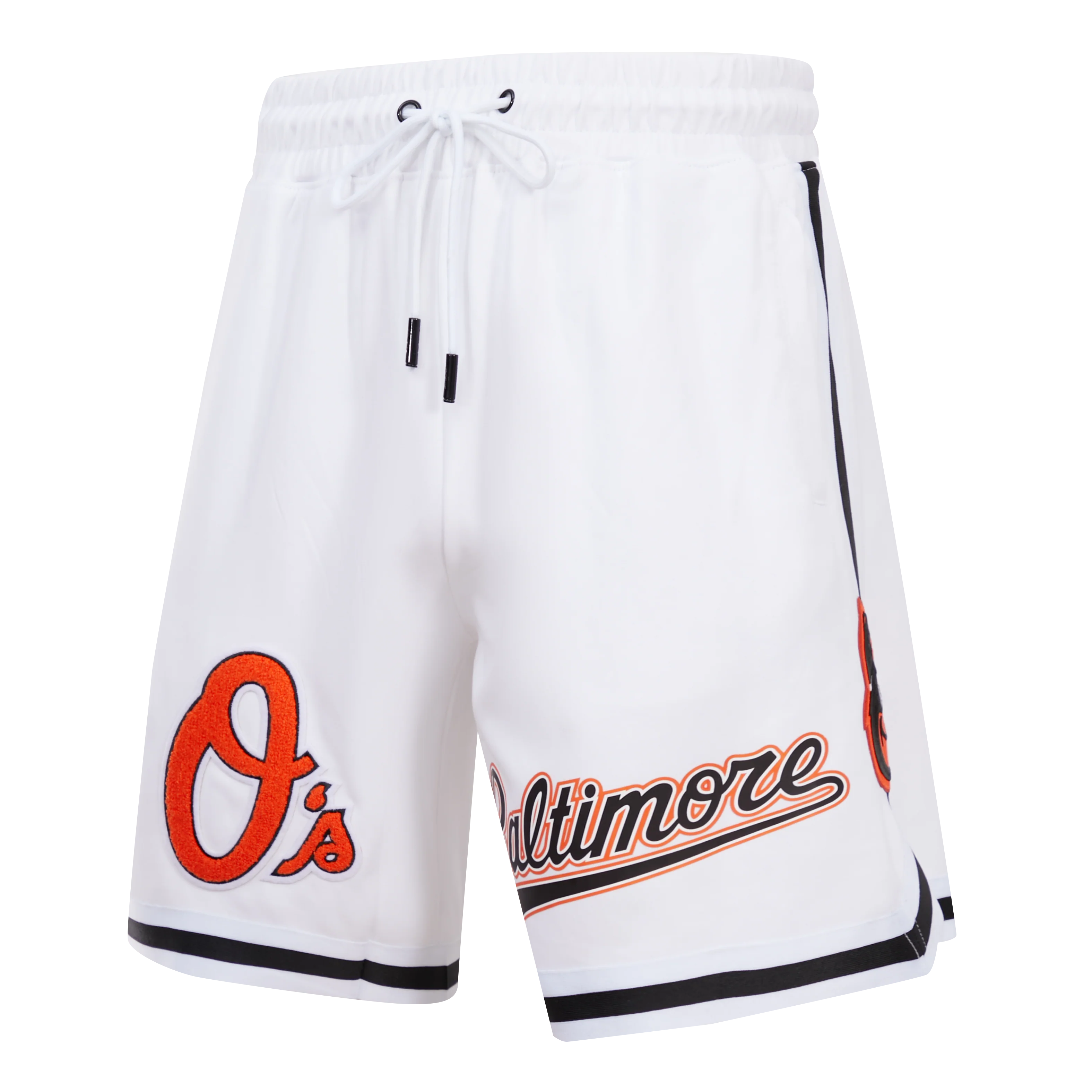 MLB BALTIMORE ORIOLES CLASSIC CHENILLE MEN'S SHORT (WHITE) - Image 2