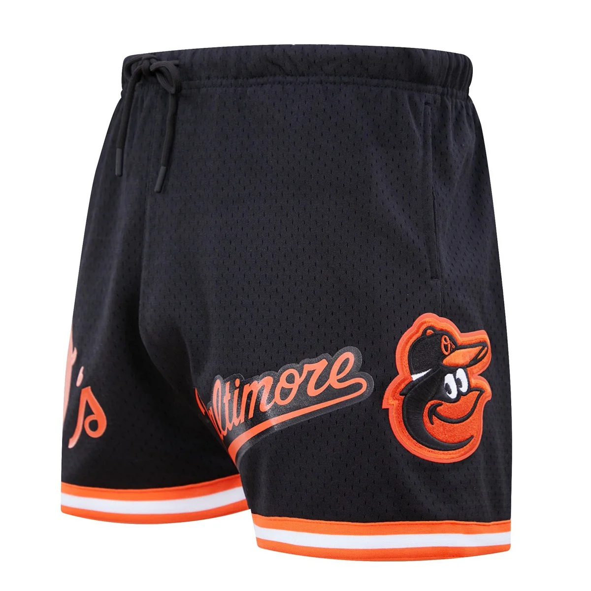 MLB BALTIMORE ORIOLES LOGO MEN'S MESH SHORT (BLACK)