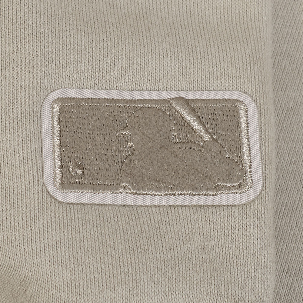 MLB BALTIMORE ORIOLES WINGSPAN MEN'S DROP SHOULDER FLEECE PULLOVER HOODIE (TAUPE) - Image 10