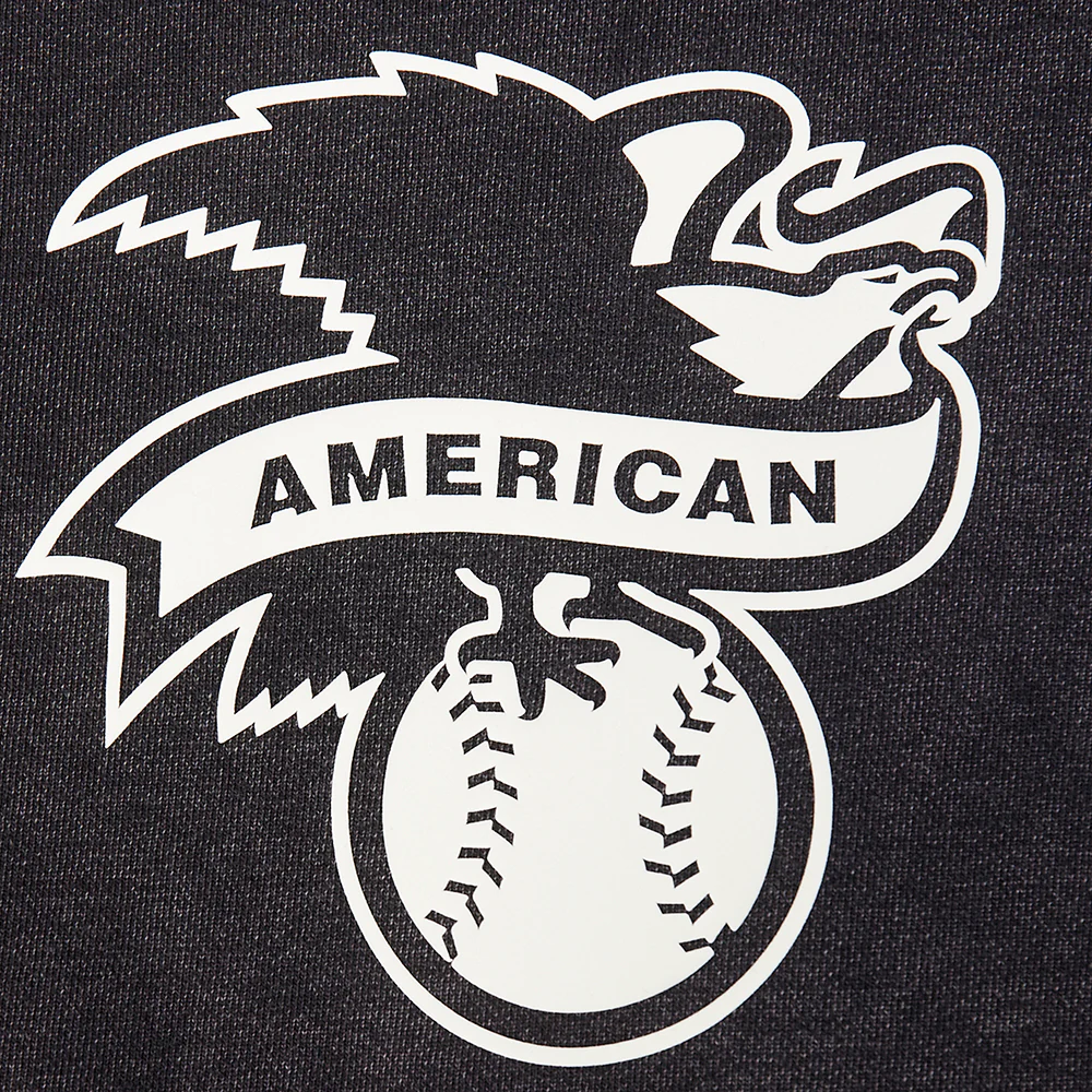 MLB BALTIMORE ORIOLES STREET TEAM MEN'S ENZYME WASH DS FT PO HOODIE (WASHED BLACK) - Image 6