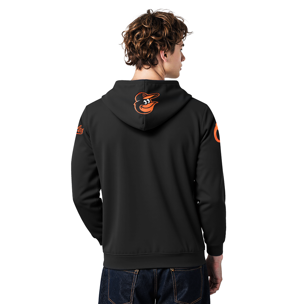 MLB BALTIMORE ORIOLES CITY ARCH MEN'S FLC PO HOODIE (BLACK) - Image 2