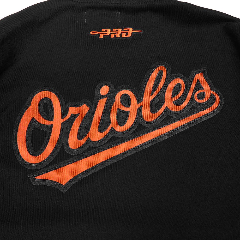 MLB BALTIMORE ORIOLES CITY ARCH MEN'S FLC 1/4 ZIP (BLACK) - Image 5