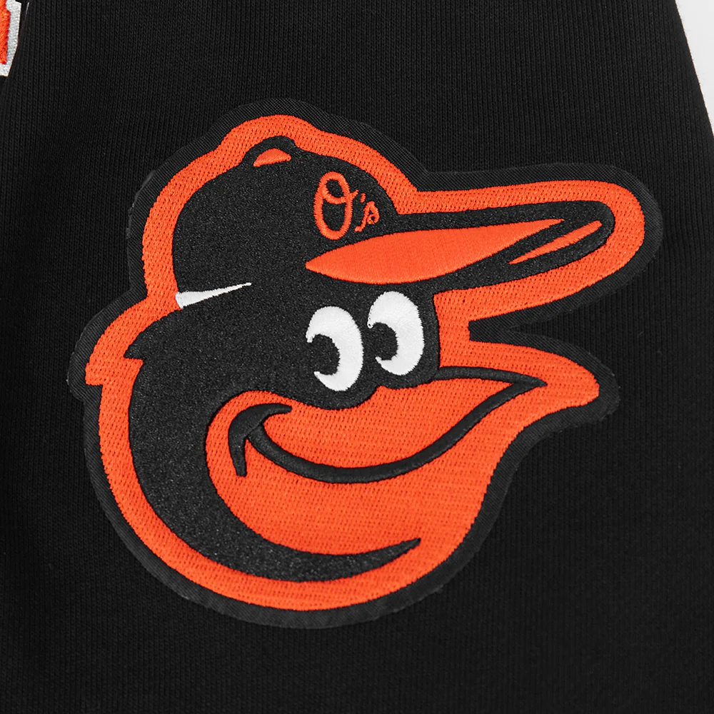 MLB BALTIMORE ORIOLES CITY ARCH MEN'S FLC 1/4 ZIP (BLACK) - Image 7