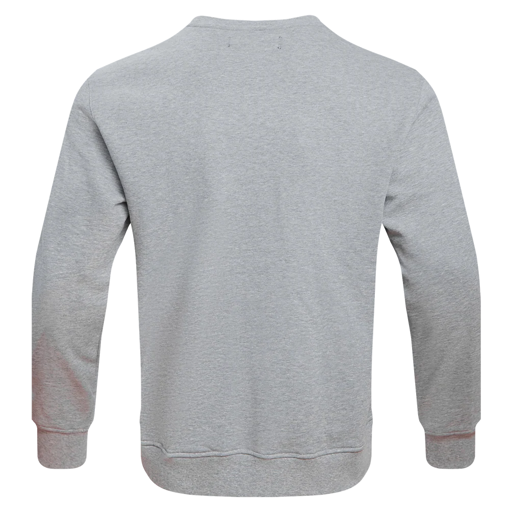 MLB BALTIMORE ORIOLES OLD ENGLISH MEN'S CREWNECK (HEATHER GREY) - Image 3