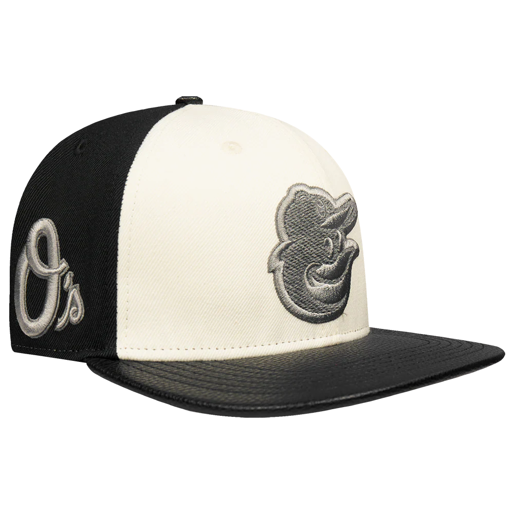 MLB BALTIMORE ORIOLES REVERSE FRENCH TERRY WOOL BLEND PRO SIX ST (EGGSHELL/ BLACK) - Image 5