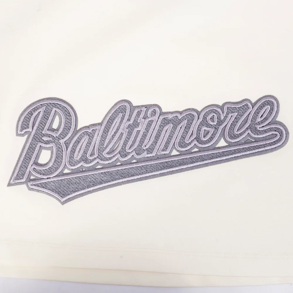 MLB BALTIMORE ORIOLES REVERSE FRENCH TERRY WOMEN'S SINGLE JERSEY BOXY TOP (EGGSHELL) - Image 11