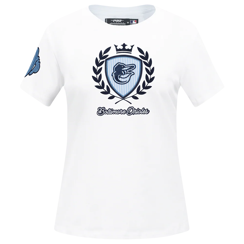 MLB BALTIMORE ORIOLES COUNTRY CLUB WOMEN´S SHORT SLEEVE SLIM FIT TEE (WHITE)