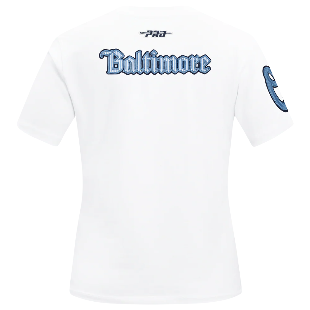 MLB BALTIMORE ORIOLES COUNTRY CLUB WOMEN´S SHORT SLEEVE SLIM FIT TEE (WHITE) - Image 3