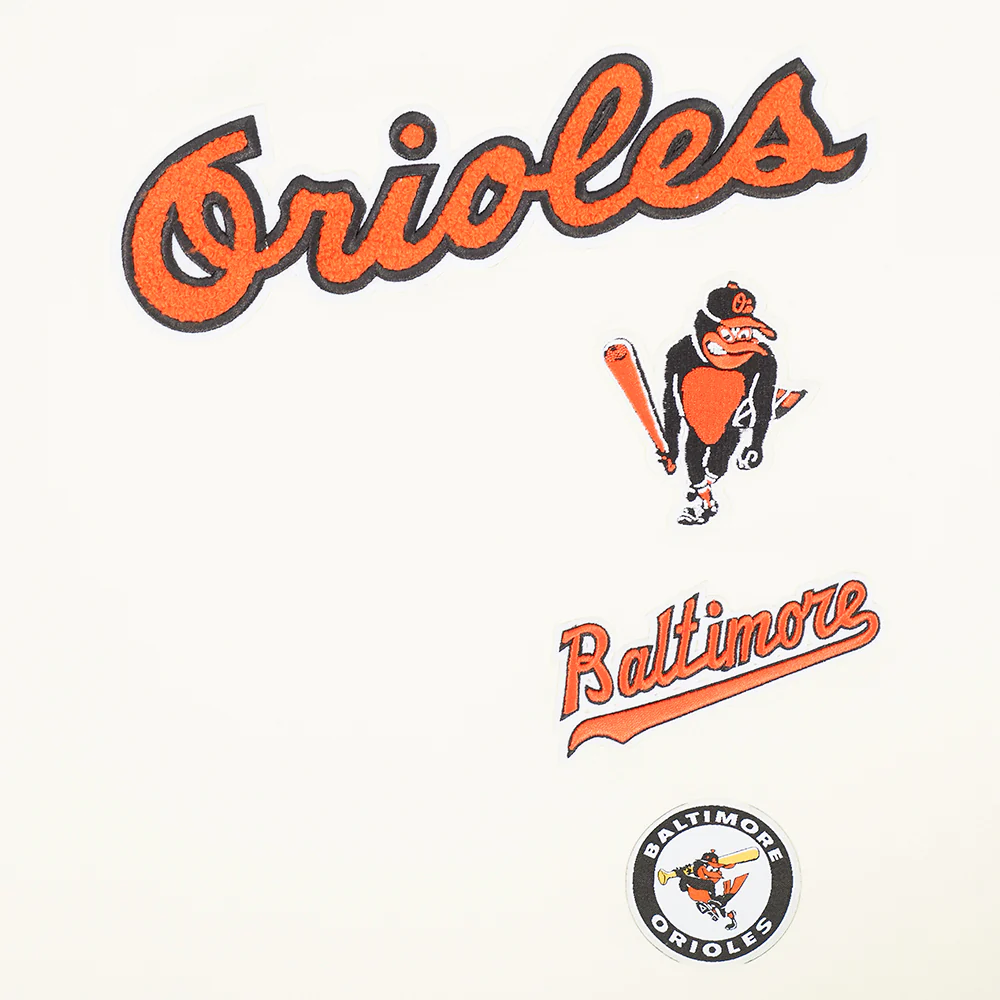 MLB BALTIMORE ORIOLES RETRO CLASSICS WOMEN'S S/S BOXY TOP (EGGSHELL) - Image 5