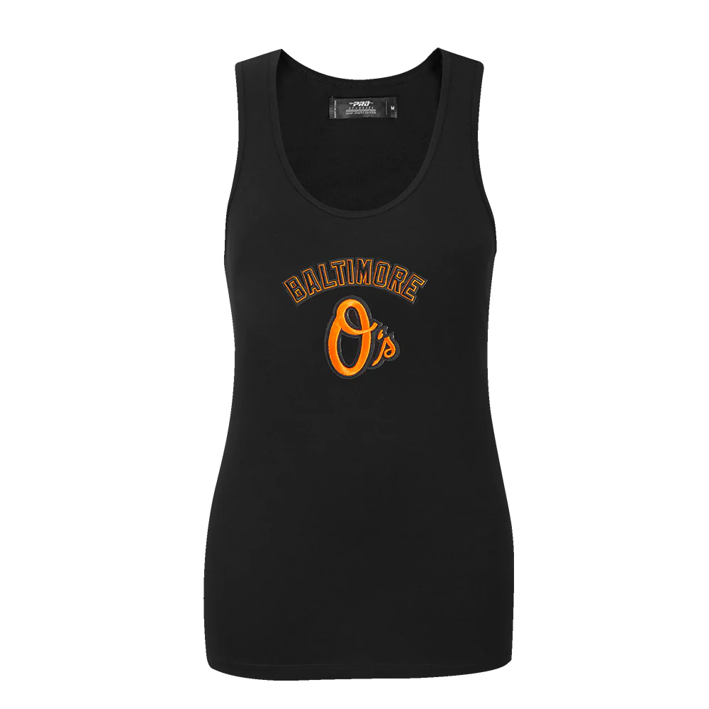 MLB BALTIMORE ORIOLES CLASSIC WOMEN'S RACERBACK (BLACK)