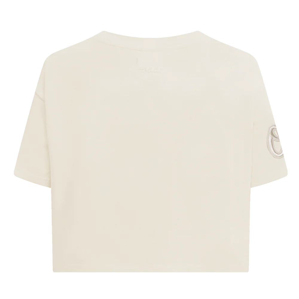 MLB BALTIMORE ORIOLES NEUTRAL WOMEN'S BOXY TOP (EGGSHELL) - Image 9
