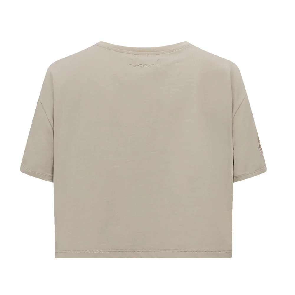 MLB BALTIMORE ORIOLES NEUTRAL WOMEN'S BOXY TOP (TAUPE) - Image 3