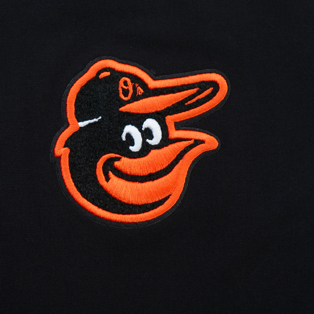 MLB BALTIMORE ORIOLES CLASSIC CHENILLE WOMEN'S BODYCON DRESS (BLACK) - Image 6