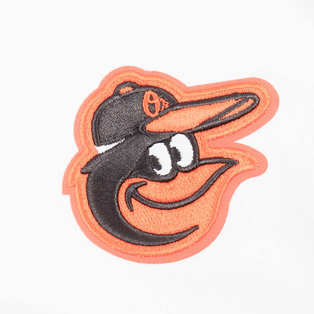 MLB BALTIMORE ORIOLES CLASSIC WOMEN'S FLEECE HOODIE DRESS (WHITE) - Image 5