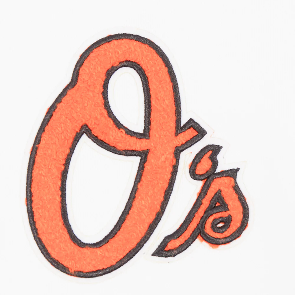 MLB BALTIMORE ORIOLES CLASSIC WOMEN'S FLEECE HOODIE DRESS (WHITE) - Image 7