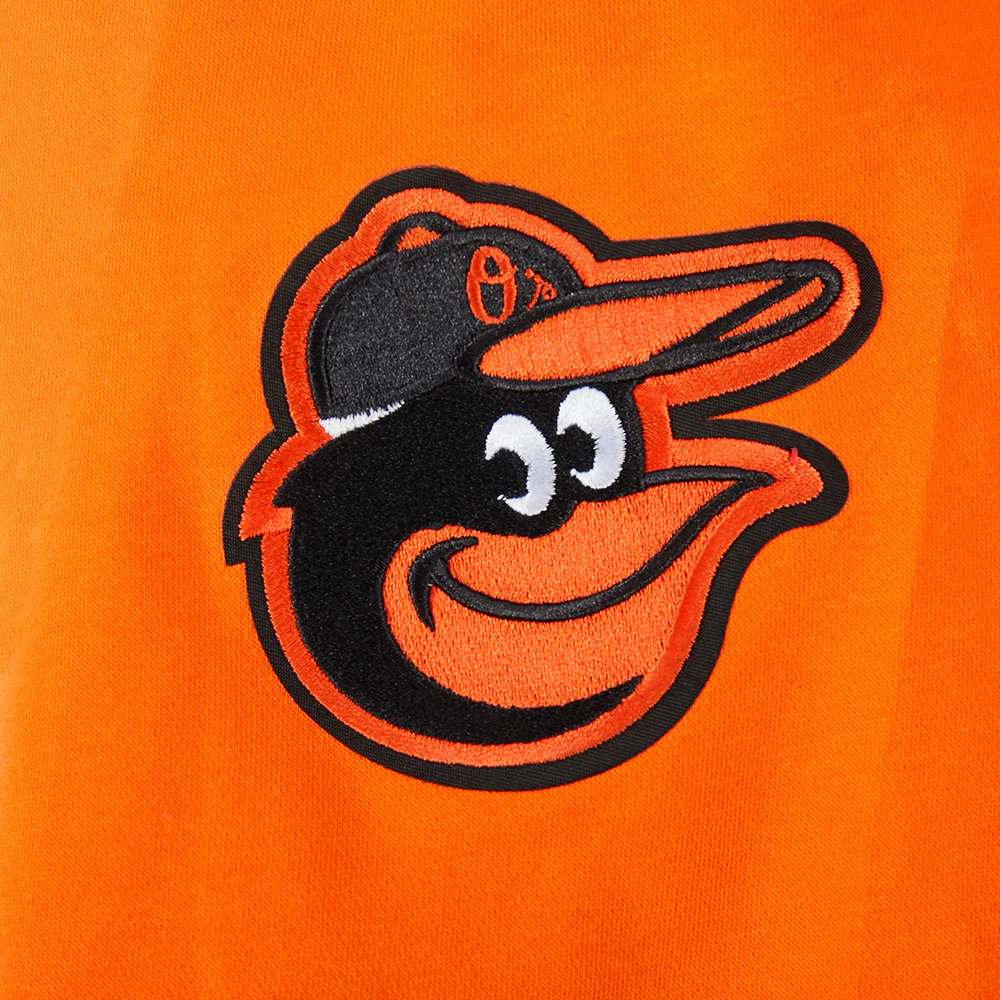 MLB BALTIMORE ORIOLES CLASSIC CHENILLE BIG BOY'S FLEECE FULL ZIP HOODIE (ORANGE) - Image 8