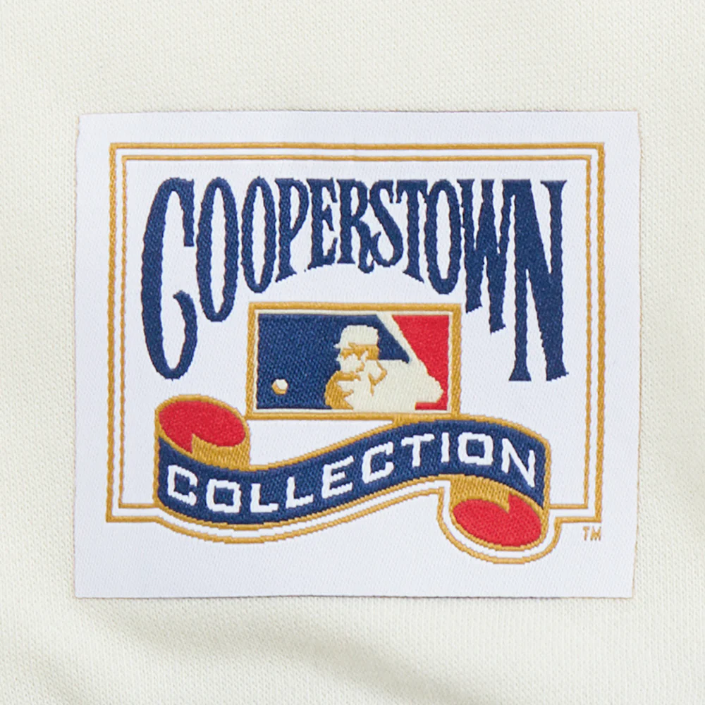 MLB BALTIMORE ORIOLES RETRO CLASSIC BIG GIRLS RIB FLEECE CREWNECK (EGGSHELL/ BLACK) - Image 6