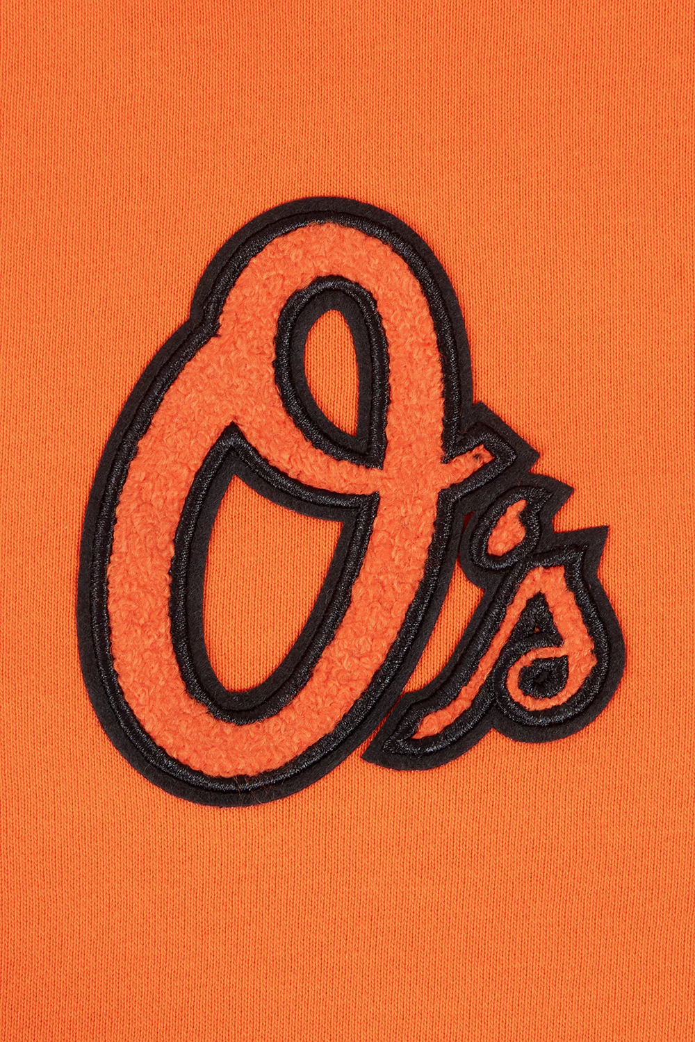 MLB BALTIMORE ORIOLES CLASSIC WOMEN'S FLEECE CROPPED PULLOVER HOODIE (ORANGE) - Image 5