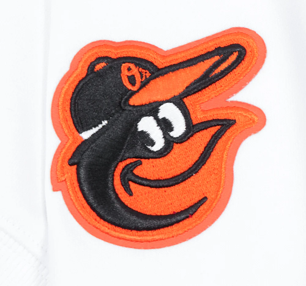 MLB BALTIMORE ORIOLES CLASSIC WOMEN'S FLEECE CREWNECK (WHITE) - Image 5