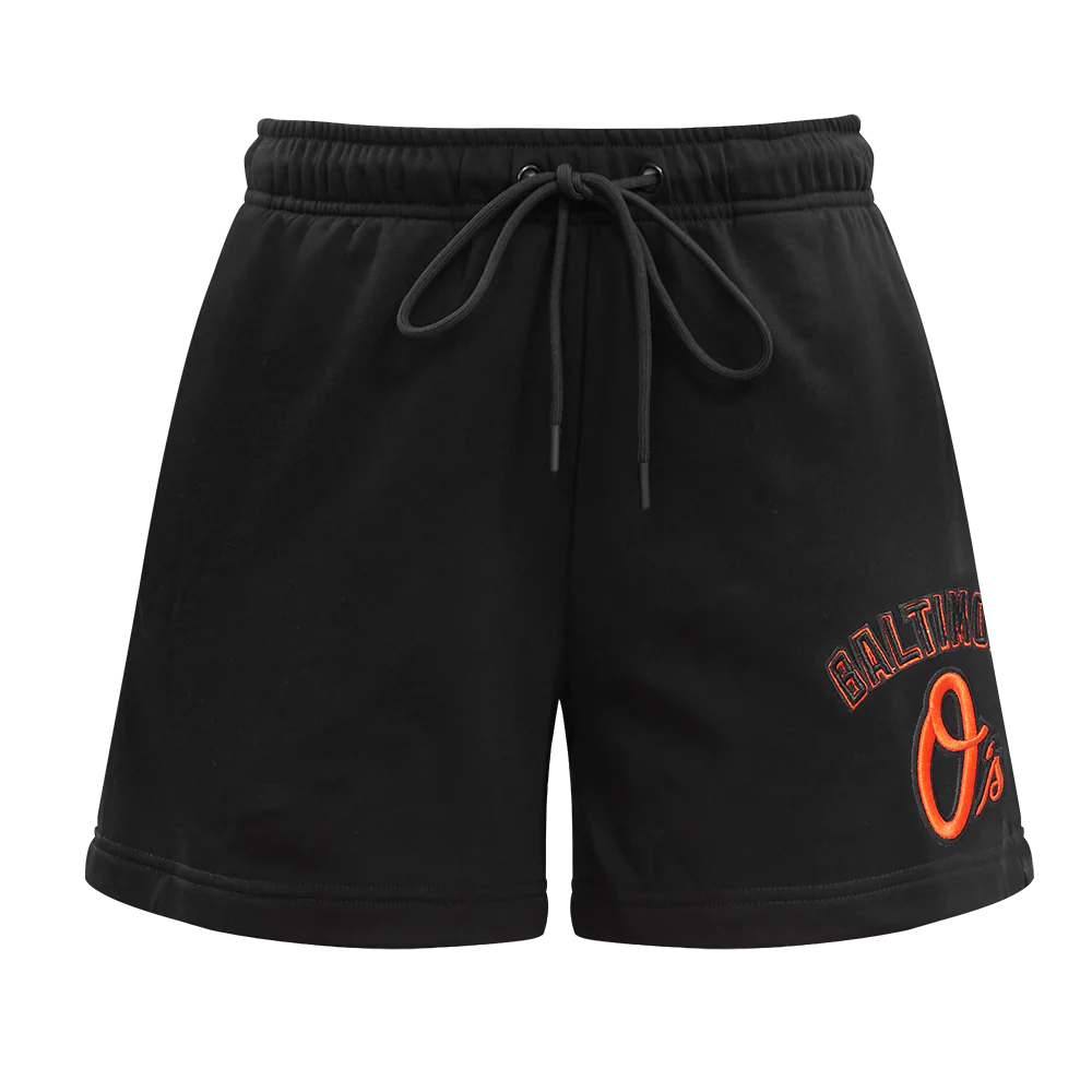 MLB BALTIMORE ORIOLES CLASSIC WOMEN'S SHORT (BLACK) - Image 2