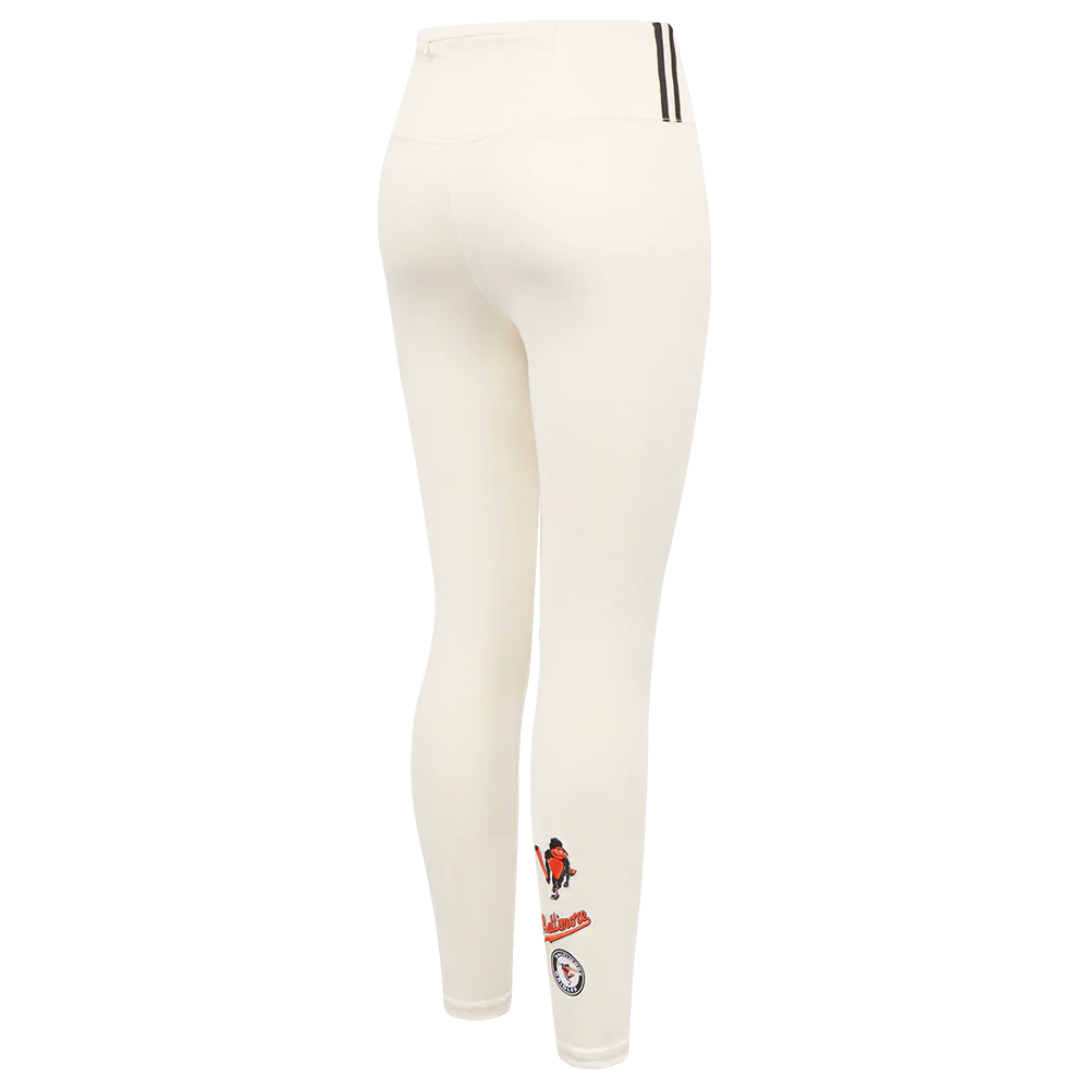 MLB BALTIMORE ORIOLES RETRO CLASSIC WOMEN'S JERSEY LEGGING (EGGSHELL) - Image 3